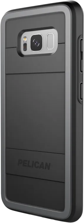 soft look Protector Case for Samsung Galaxy S8 - Black/Gray