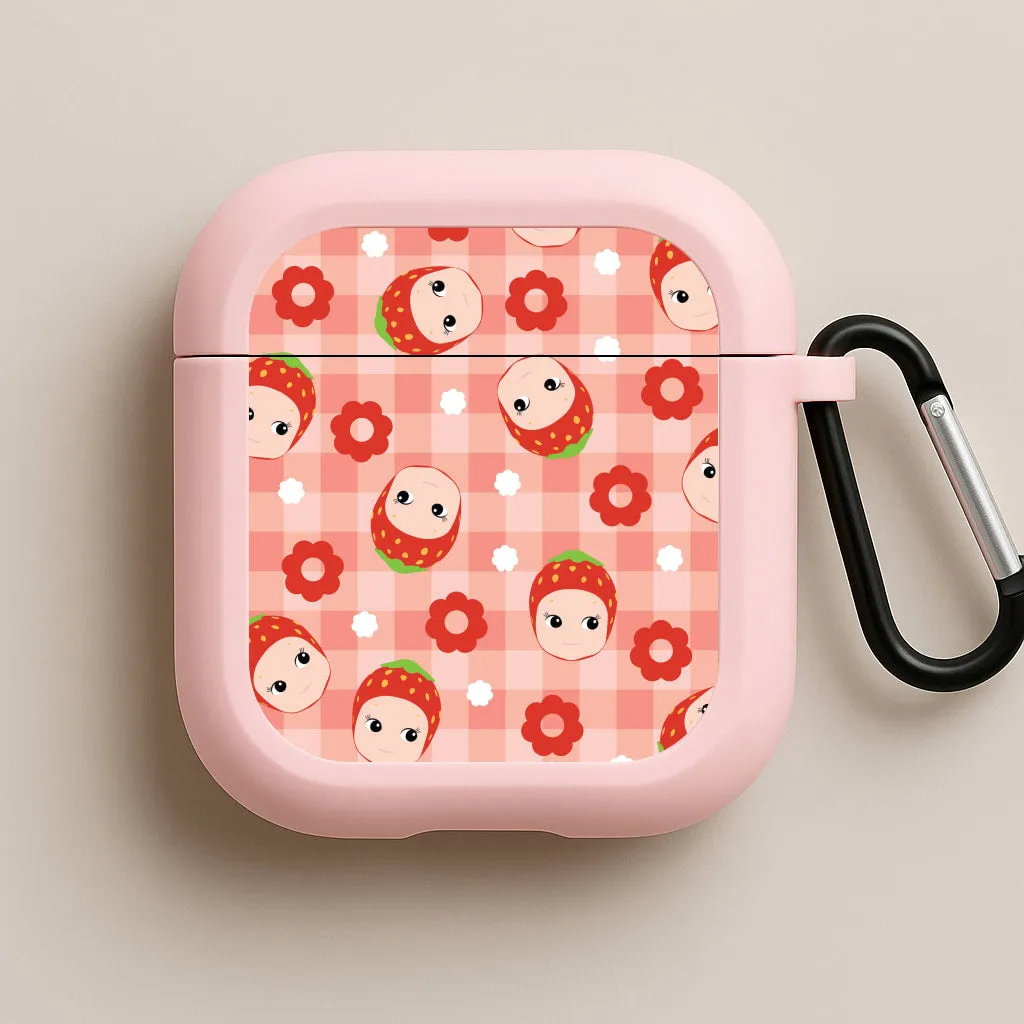 Strawberry Angel Pattern AirPods Case Wireless Companion Gear
