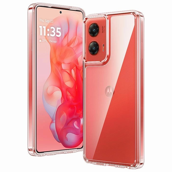 FNTCASE for Moto G Stylus 5G 2024 6.7 inch Clear Case: Wireless Charging Anti Yellowing Shockproof Phone Case Shock Surface Premium Material