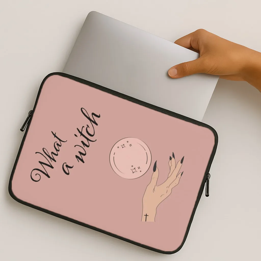 What A Witch - Halloween Laptop Sleeve Sleek Detail Everyday Protection