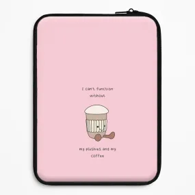 Subtle design Hybrid Finish Texture Coffee - Plushy Laptop Sleeve