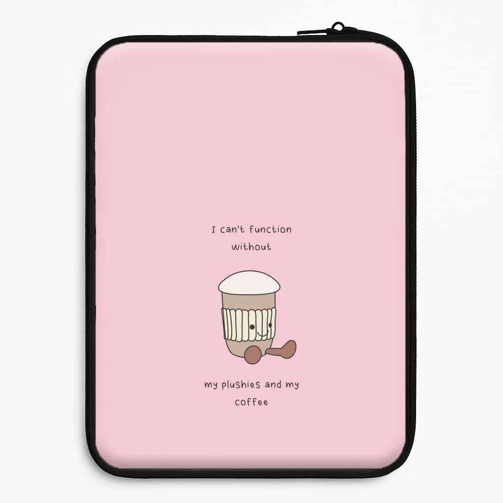 Subtle design Hybrid Finish Texture Coffee - Plushy Laptop Sleeve
