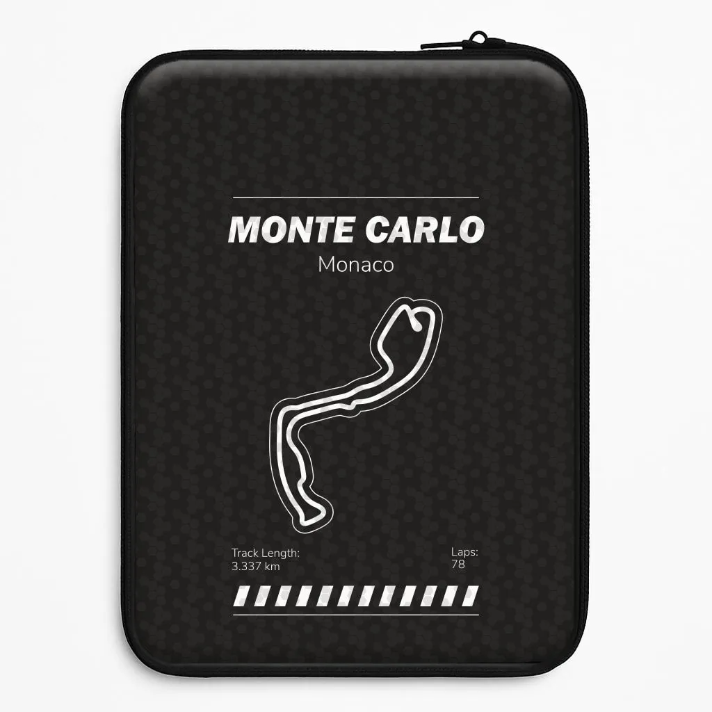Impact Resistant Monte Carlo Circuit Laptop Sleeve