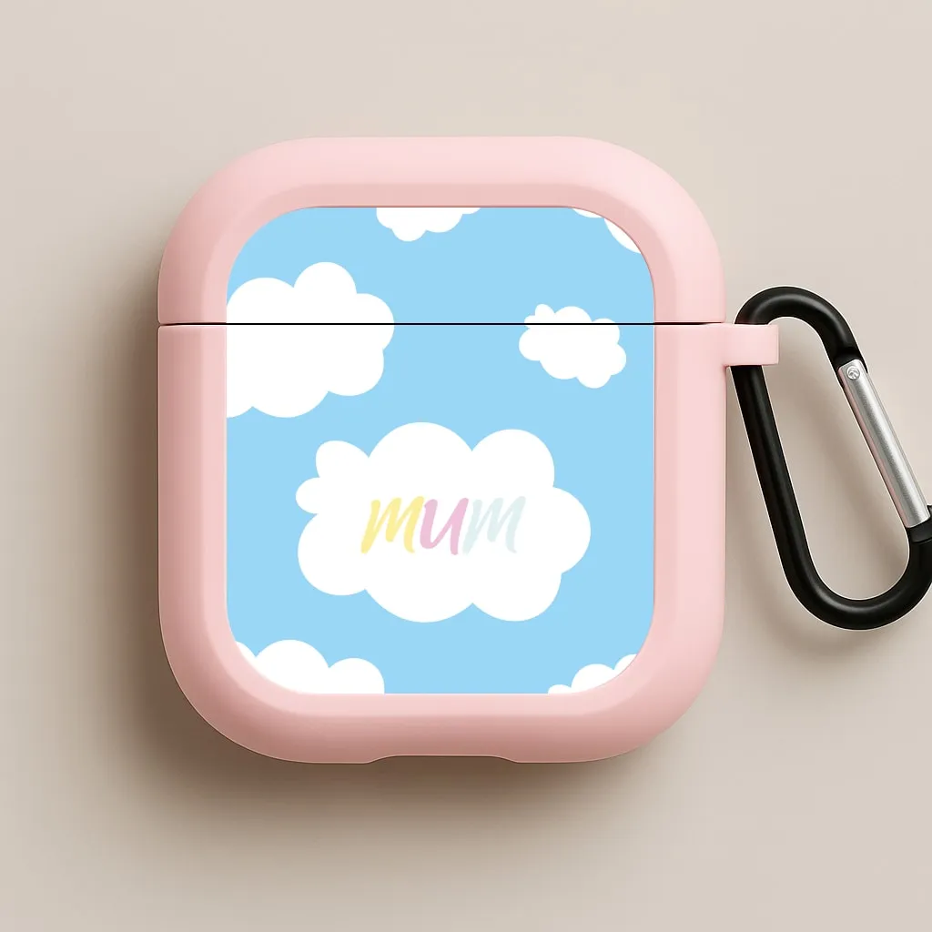 portable soft gradient ergonomic protector Clouds - Mothers Day AirPods Case