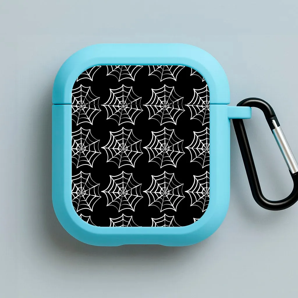 Cobwebs - Halloween AirPods Case Minimalist Pocket Case Modern Carry Texture