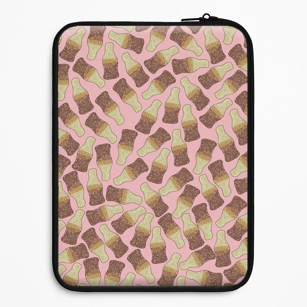Textured Comfort Cola Bottles - Sweets Patterns Laptop Sleeve