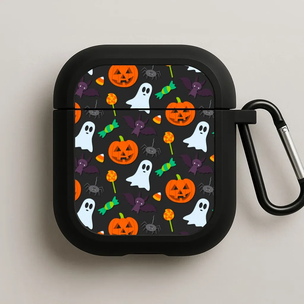 Colourful Halloween Pattern AirPods Case workout earbuds case