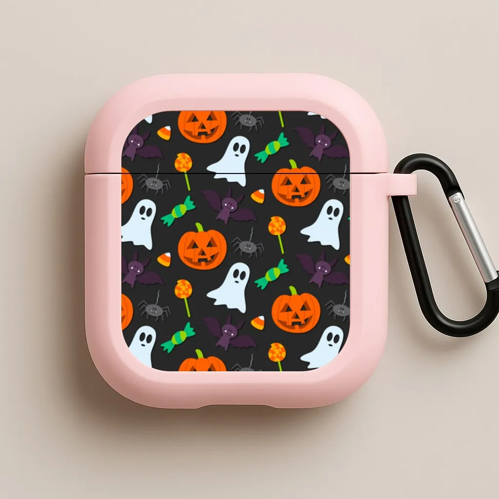 Fashion Daily Organizer Colourful Halloween Pattern AirPods Case
