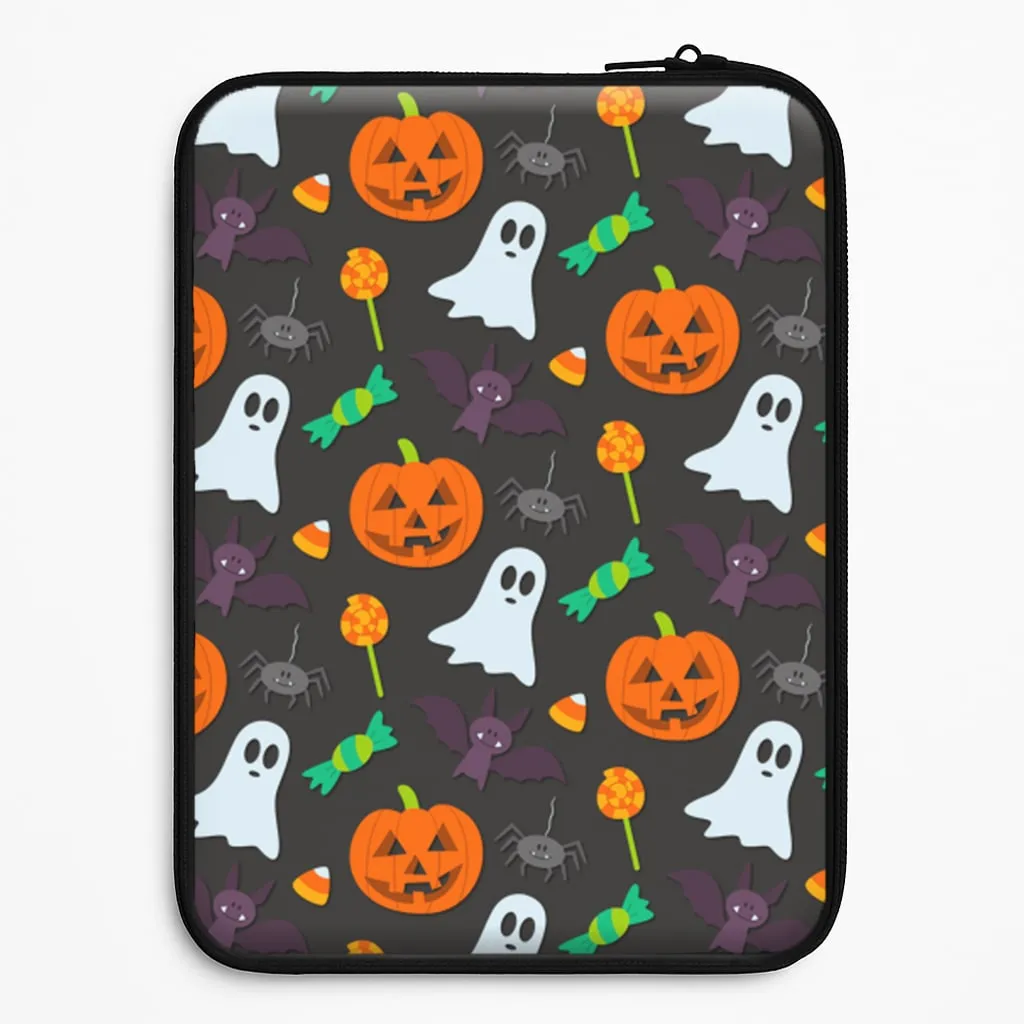 Colourful Halloween Pattern Laptop Sleeve Luxury Style
