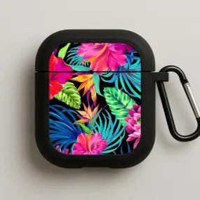 Colourful Hibiscus Pattern AirPods Case Trendy Lifestyle Accessory outdoor airpods holder