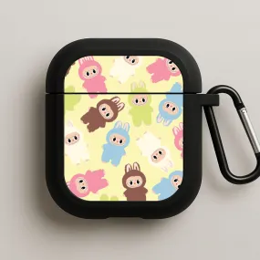 portable earbuds shell Colourful Little Monsters Pattern AirPods Case