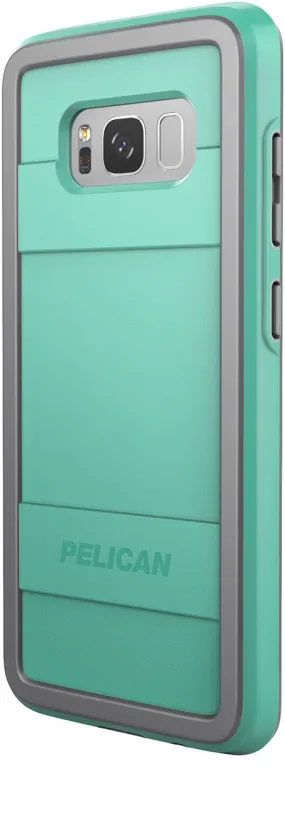 Protector Case for Samsung Galaxy S8 - Aqua/Gray Smooth Craftsmanship