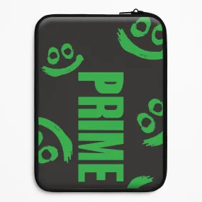 Prime - Green And Black Laptop Sleeve Anti Shock Textured Comfort