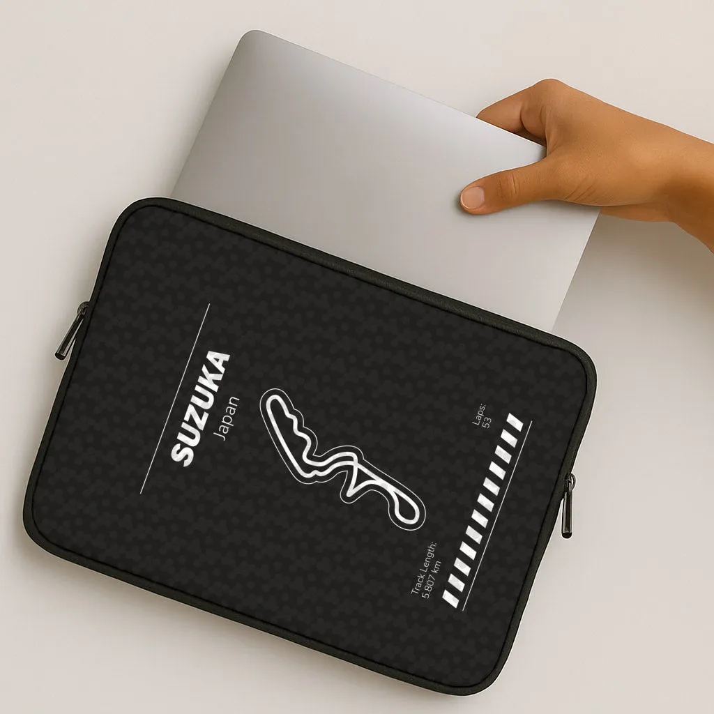 Protective Fit Modern Texture Suzuka Circuit Laptop Sleeve