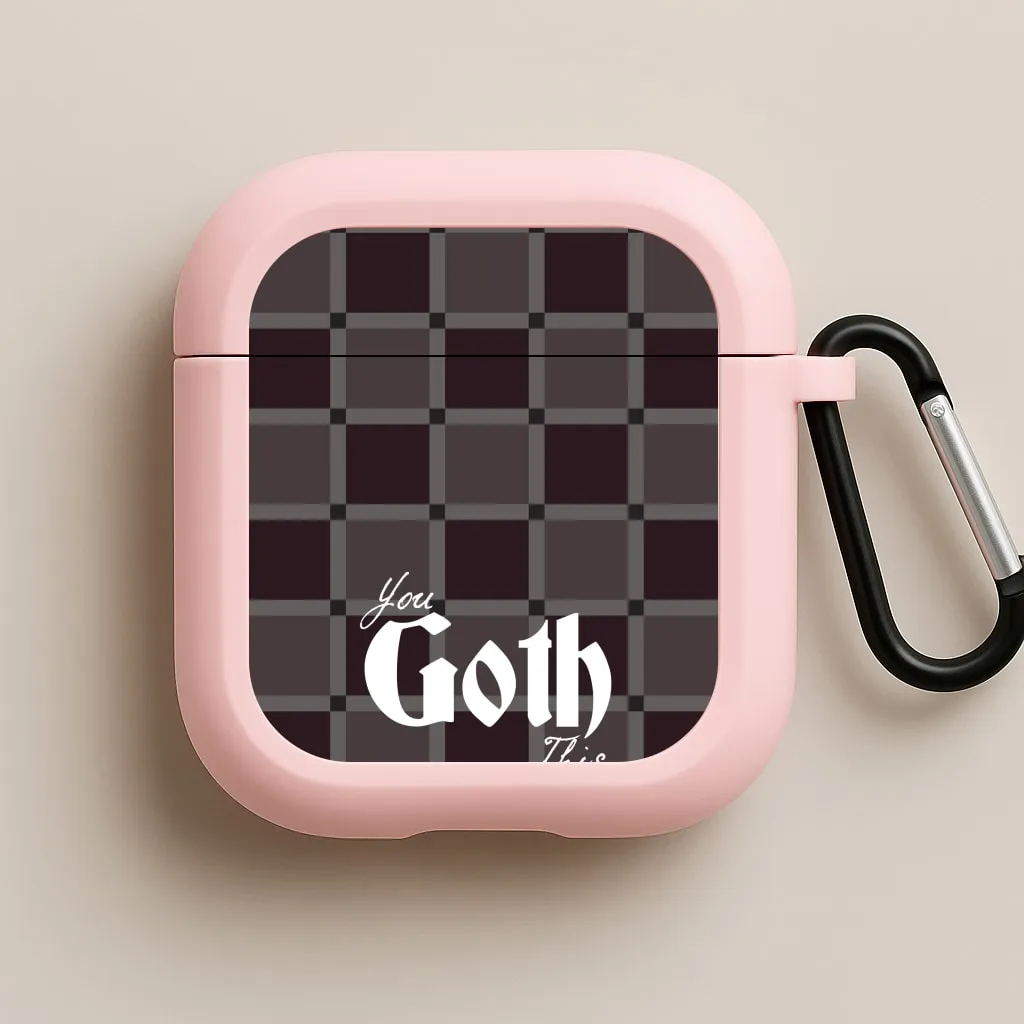 You Goth This Tartan AirPods Case protective earbuds cover Durable Everyday Shell