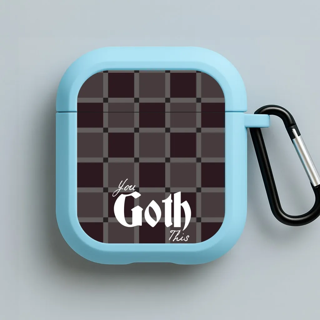 Durable Protective Pouch Fashion Inspired Pattern You Goth This Tartan AirPods Case