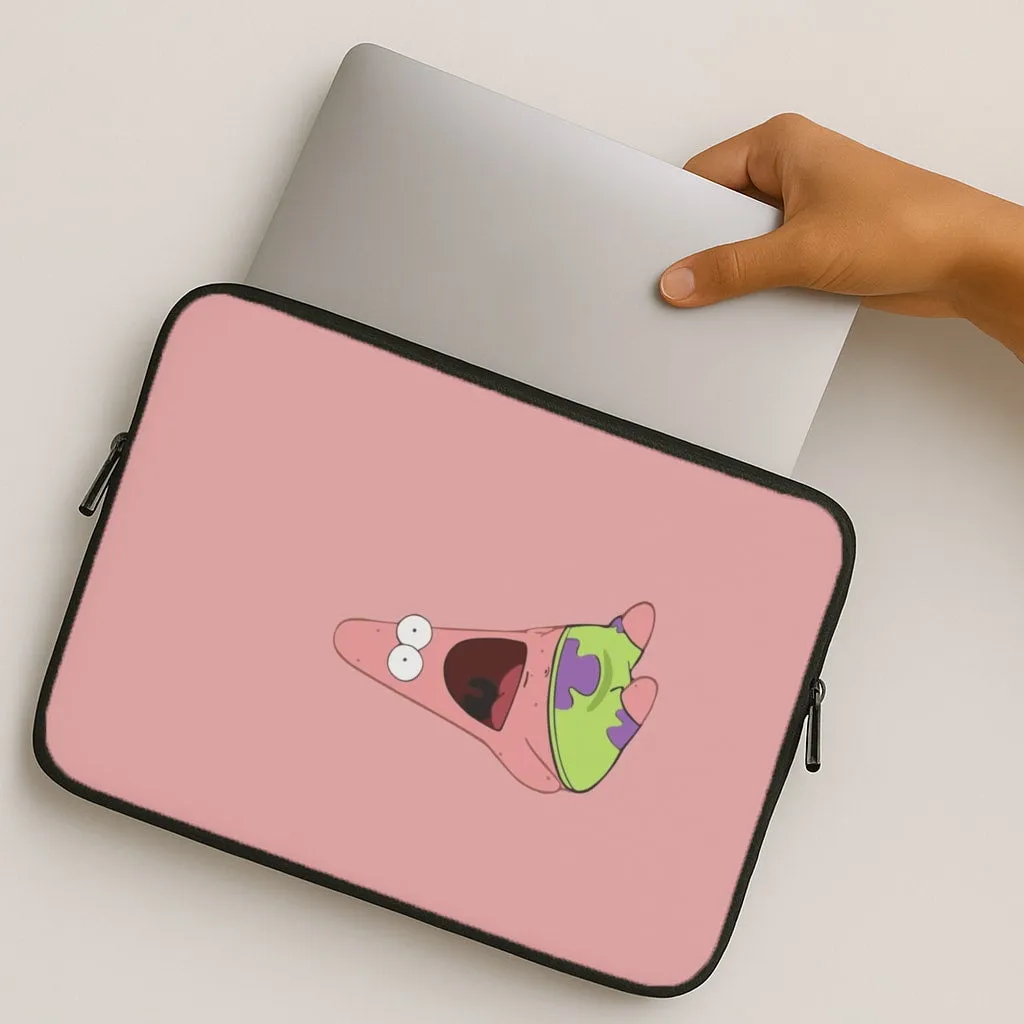 Surprised Patrick Laptop Sleeve Stylish Shape Matte Shield