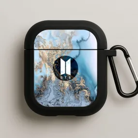 K-Pop Band Logo Marble AirPods Case sleek durable protector