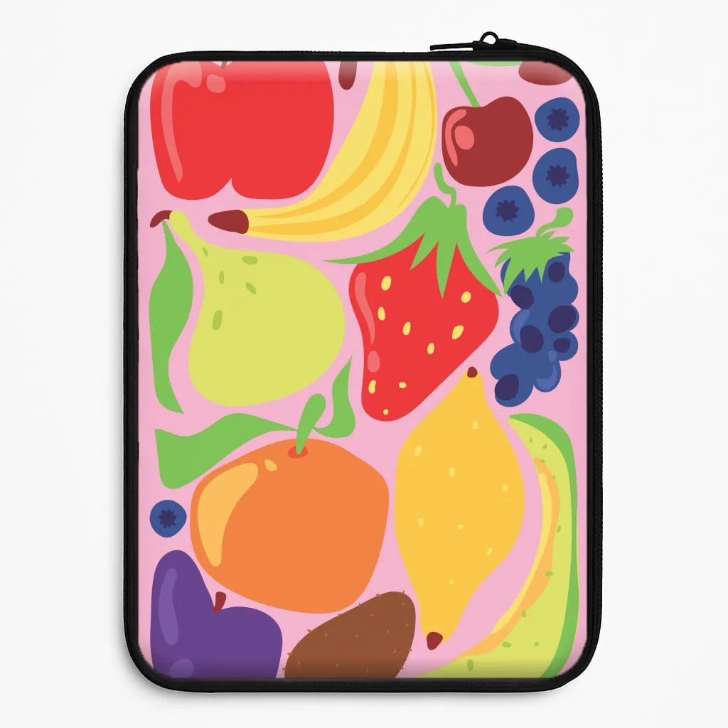 Abstract Fruits Laptop Sleeve Matte Surface Design Shock Proof