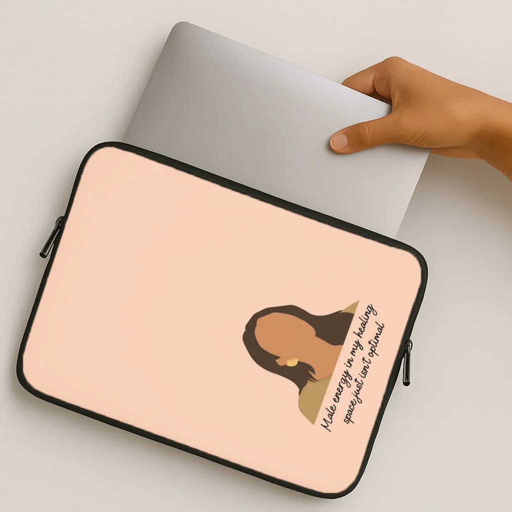 Male Energy Laptop Sleeve Smooth Pattern Finish Universal Design