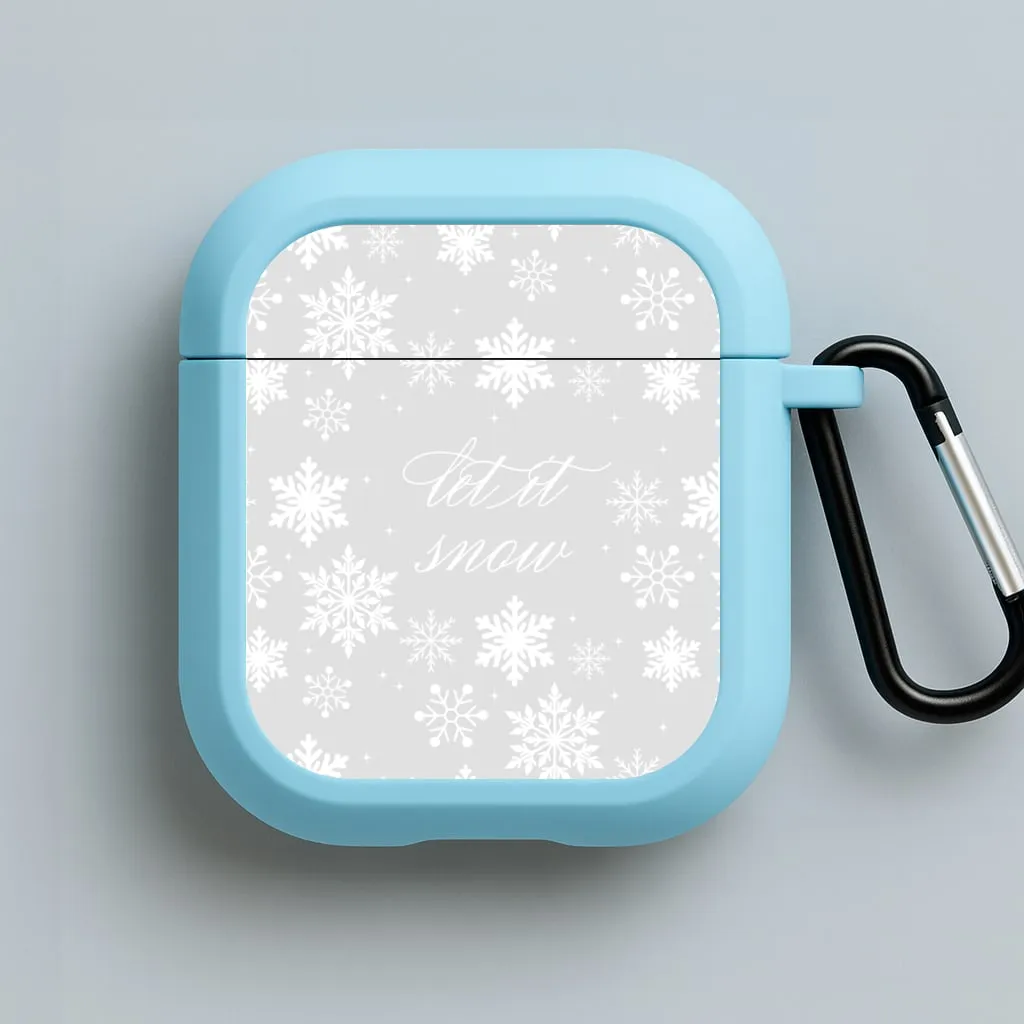 Let It Snow Christmas Pattern AirPods Case premium hybrid airpods protector