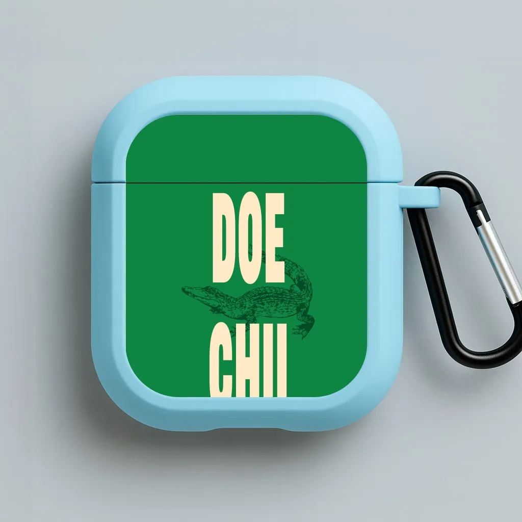 Creative Handy Holder Rapper Alligator Print AirPods Case