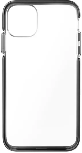 Ambassador Case for Apple iPhone 11 Pro Max - Clear Black Silver Hybrid Frame