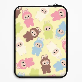 Colourful Little Monsters Pattern Laptop Sleeve Tight Fit Portable Grip