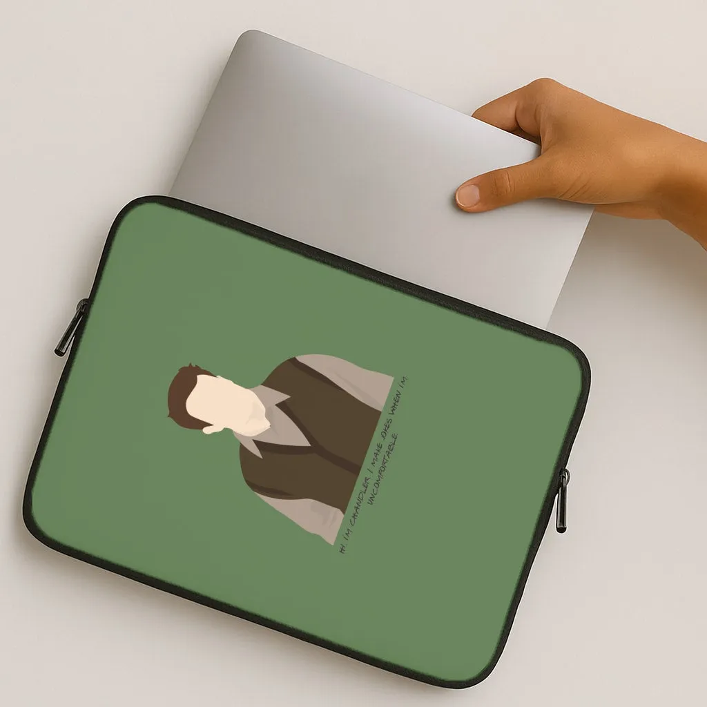 Comfort Shield Texture Flexible Feel Hi, I'm Chandler Laptop Sleeve
