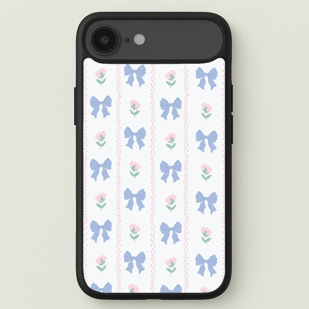 Pink Bows Pattern - Clean Girl Aesthetic Phone Case Slim Texture