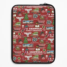 Modern Grip Christmas Holiday Collage Laptop Sleeve