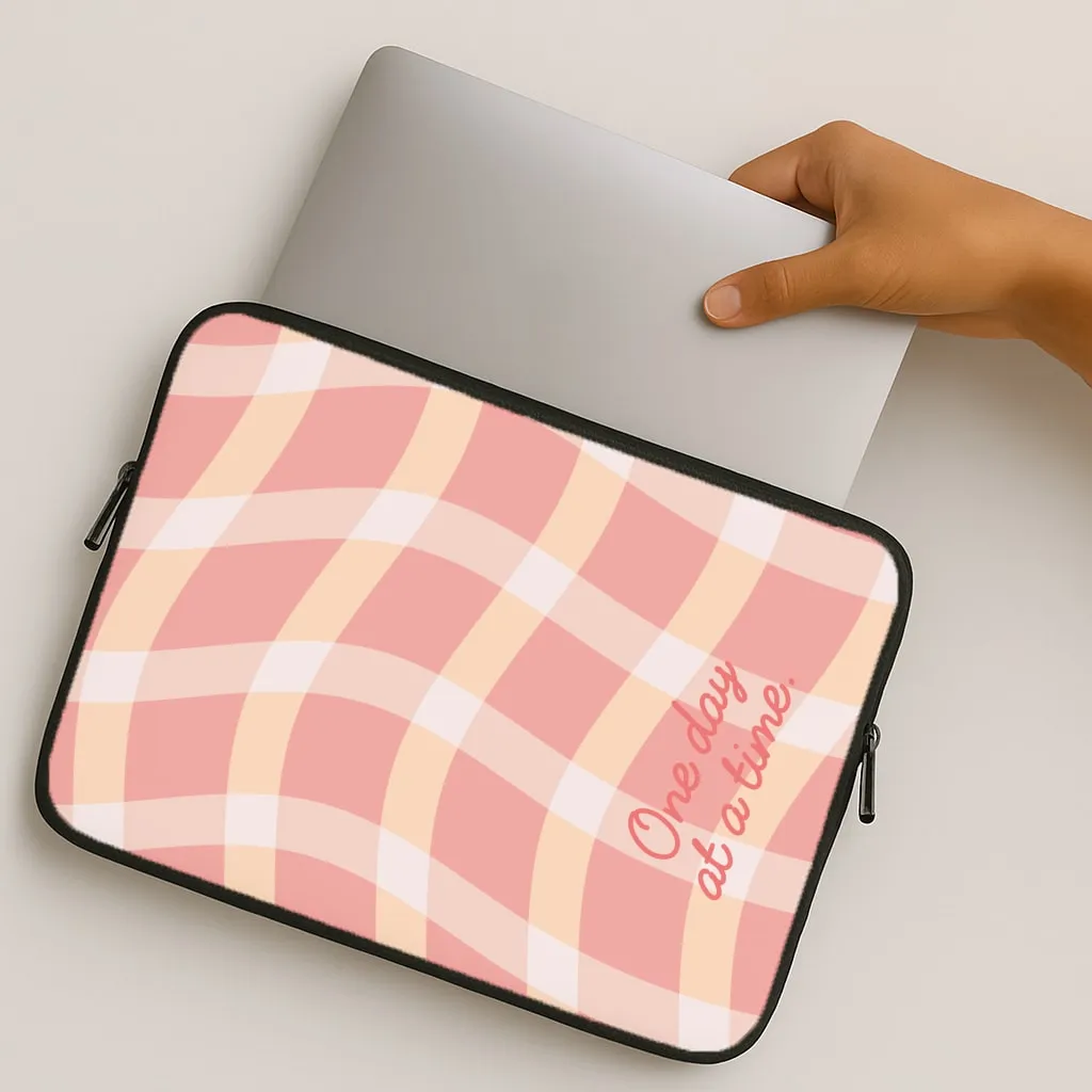 Soft Layer One Day At A Time Laptop Sleeve