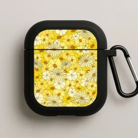 Yellow Flower Pattern - Mothers Day AirPods Case Trendy Compact Protector