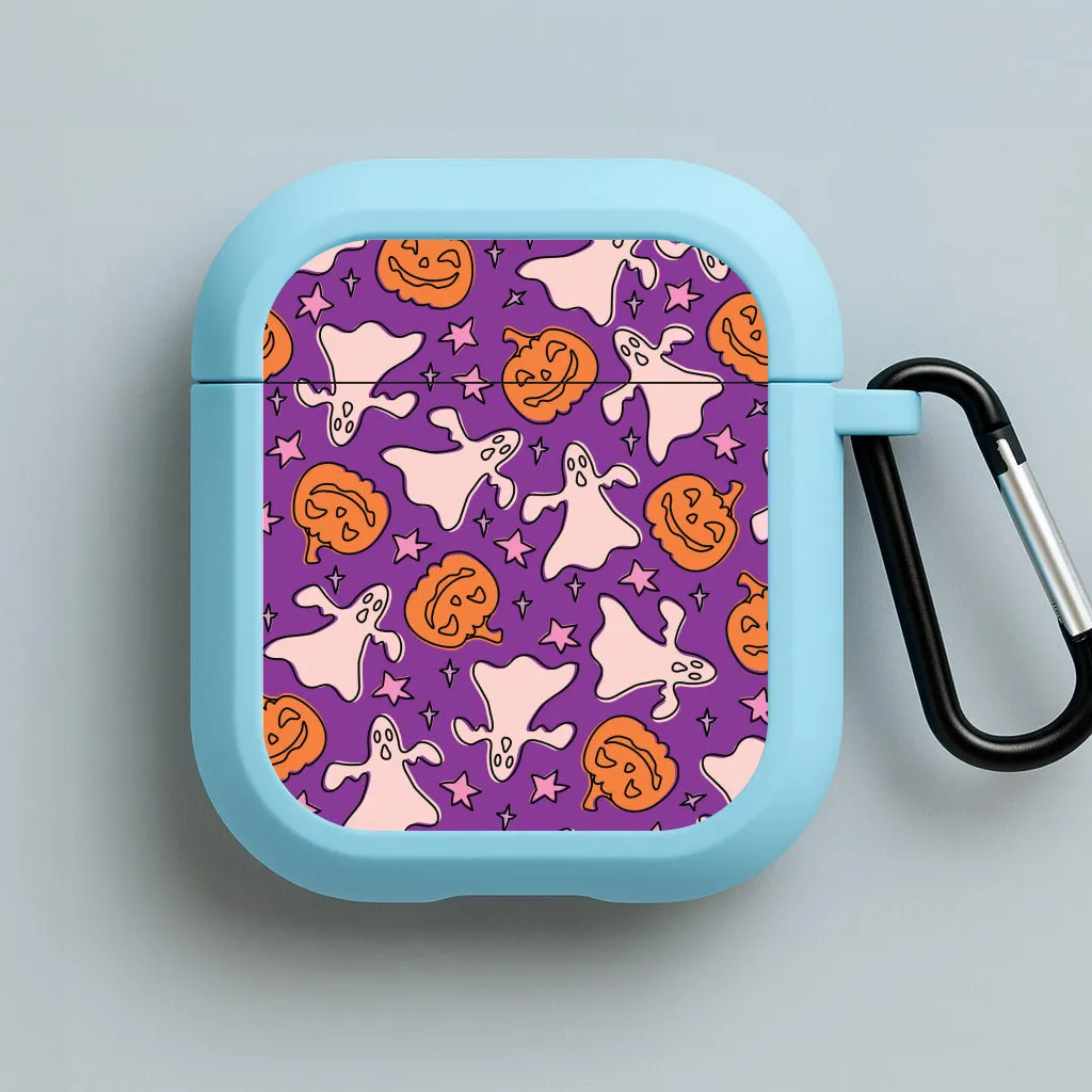 Abstract Halloween Pattern AirPods Case sports silicone airpods case