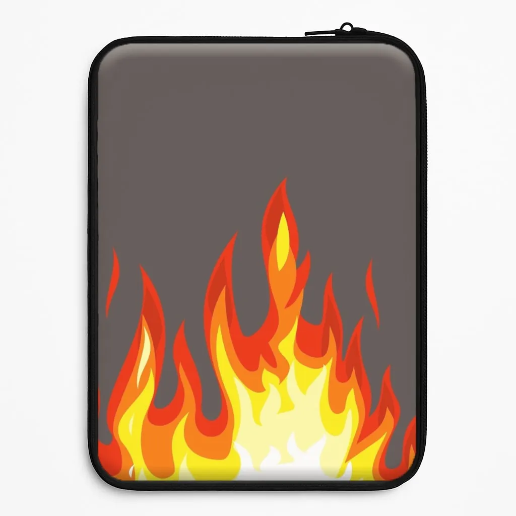 Grey Flame Laptop Sleeve Subtle design