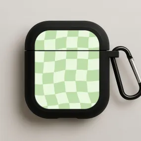 fashion soft touch airpods case Green Checkers AirPods Case