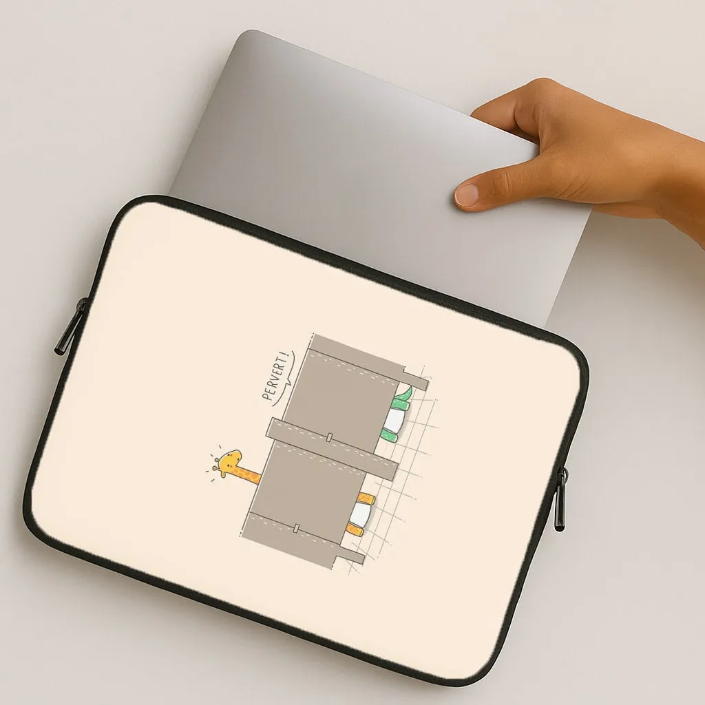 Shock Resistant Pervert  - Funny Pun Laptop Sleeve
