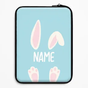 White Bunny Personalised Laptop Sleeve Rugged Surface Build