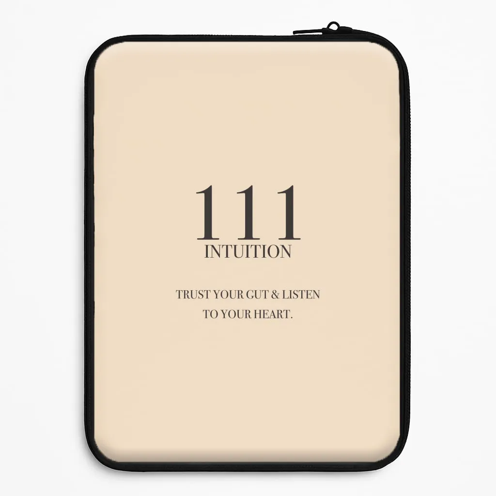 111 - Angel Numbers Laptop Sleeve Unisex Design Port Protection