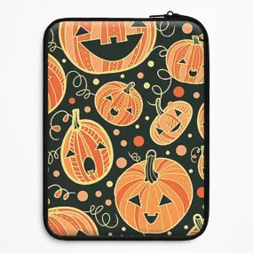 Soft edges Matte Coating Pumpkin Pattern Laptop Sleeve