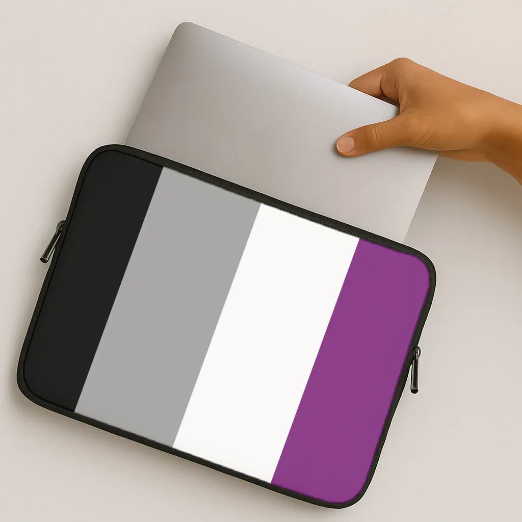Bold colors Asexual Flag - Pride Laptop Sleeve
