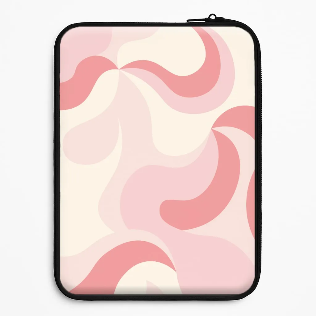 Lightweight texture Pastel Pinks Abstract Pattern Laptop Sleeve