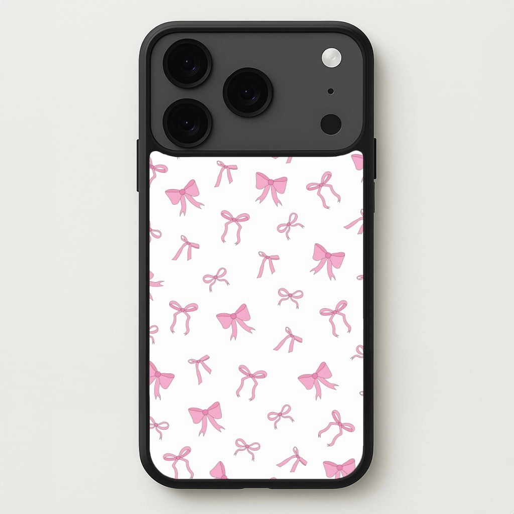 Smooth Pattern Coquette Variety Pink Bows Pattern Phone Case
