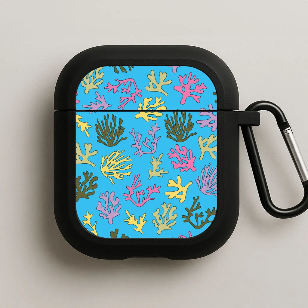 Coral Pattern - Sealife AirPods Case stylish modern design