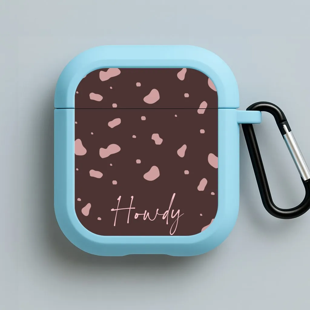 Creative Handy Case Cow Print Howdy AirPods Case