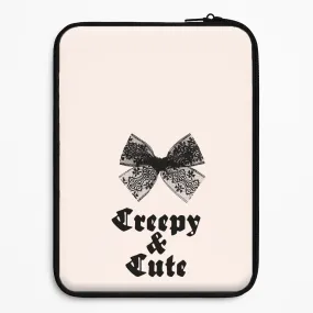 Minimal Pattern Creepy And Cute Coquette Laptop Sleeve