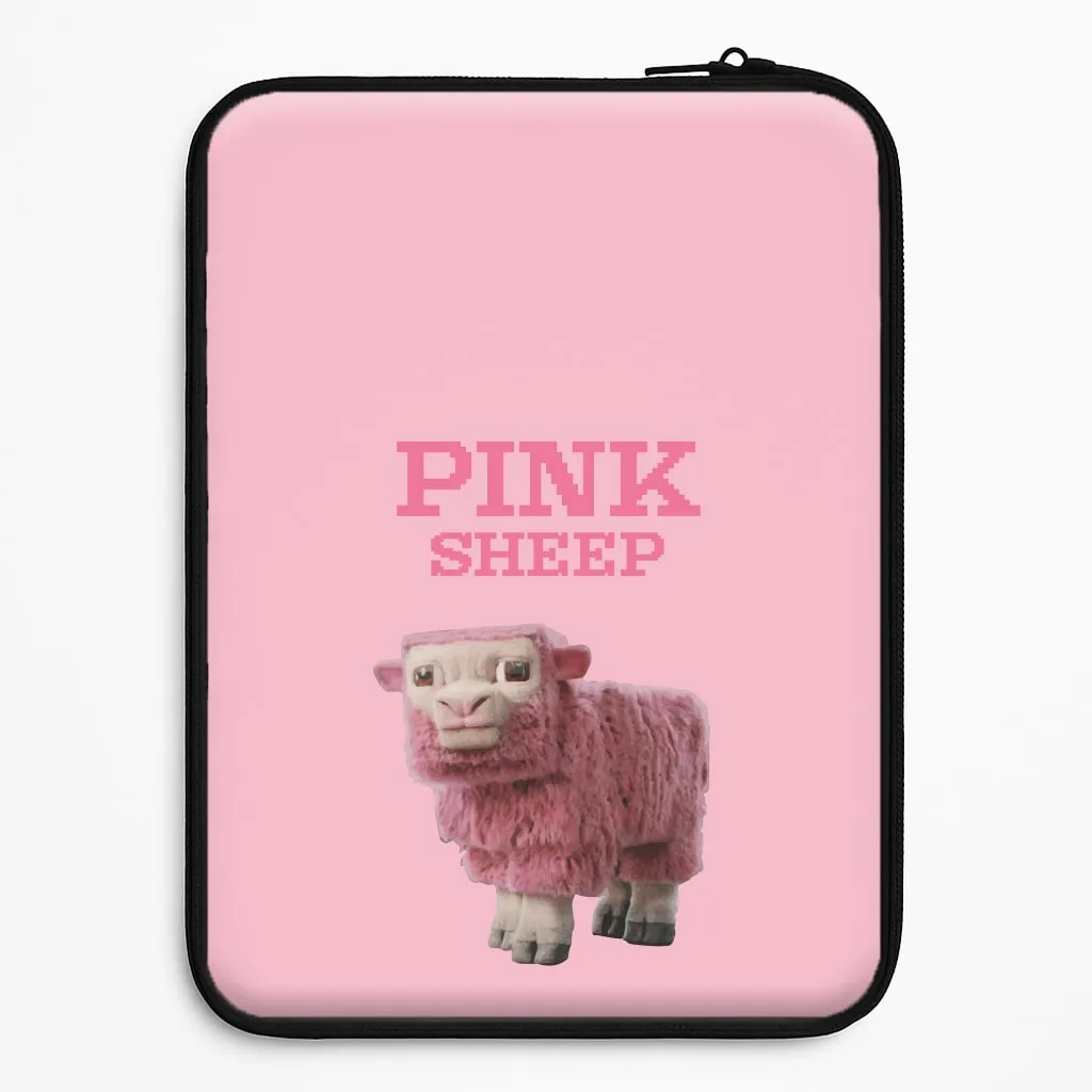 Portable Grip Matte Feel Pink Sheep Laptop Sleeve