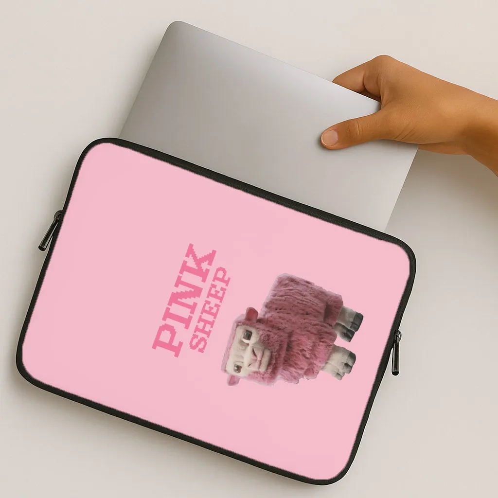 Pink Sheep Laptop Sleeve TPU Material