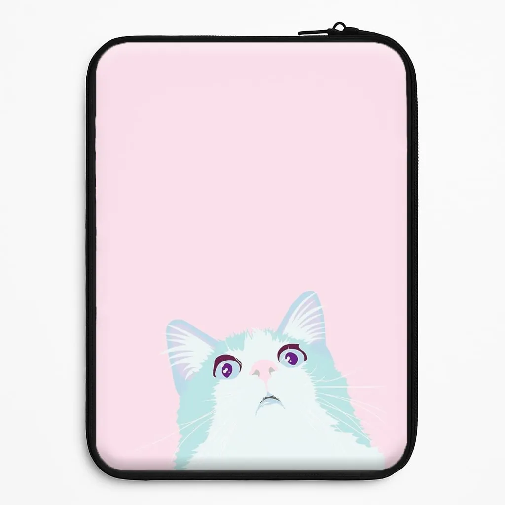 Curious Cat Laptop Sleeve Compact Build Matte Touch