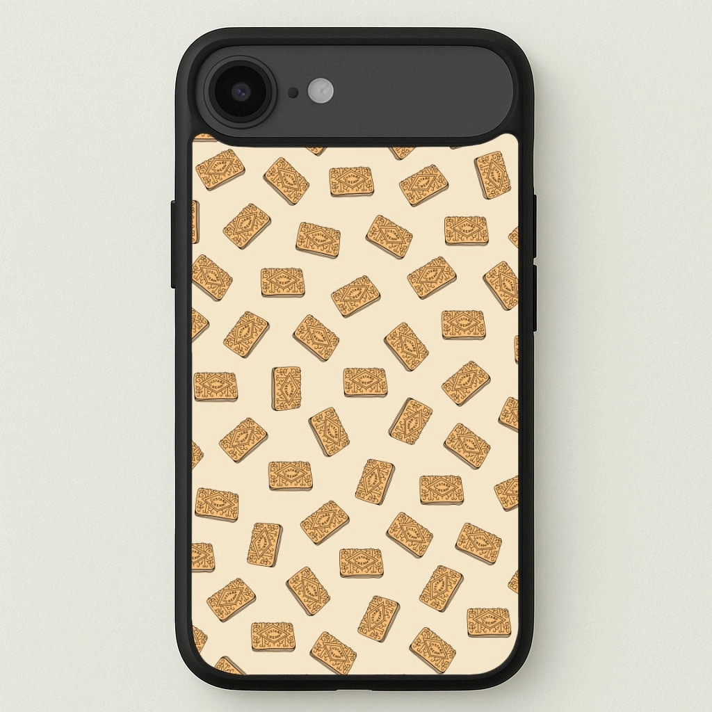 Stylish Color Stylish Aesthetic Custard Creams - Biscuits Patterns Phone Case